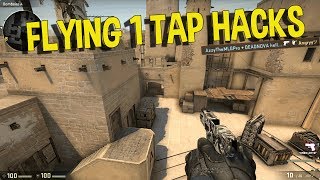 CS:GO SILVER MOMENTS - FLYING ONE TAP HACKS, PLAYING CSGO WITH PEWDIEPIE (FUNNY MOMENTS)
