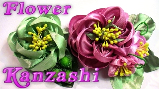 Роза канзаши из ленты 5 см: DIY Kanzashi Flower - PakVim.net HD Vdieos Portal