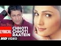 Chhoti Chhoti Raatein Lyrical Video Song | Tum Bin | Sonu Nigam,Anuradha Paudwal |Priyanshu,Sandali
