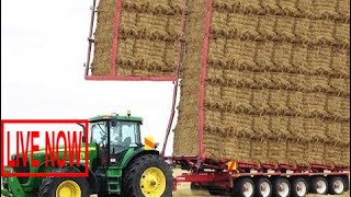 World Amazing Modern Agriculture Equipment and Mega Machines: Hay Bale Handling Tractor, Loade #SON