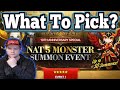 Nat 5 Summon Event, My Recommendations Per Content - Summoners War