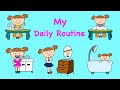 My daily routine / Daily routine flashcards