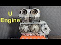 I make U-engine, customizable, 180-270-360-degree stroke, optional