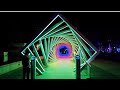Outdoor light show interact LED light tunnel