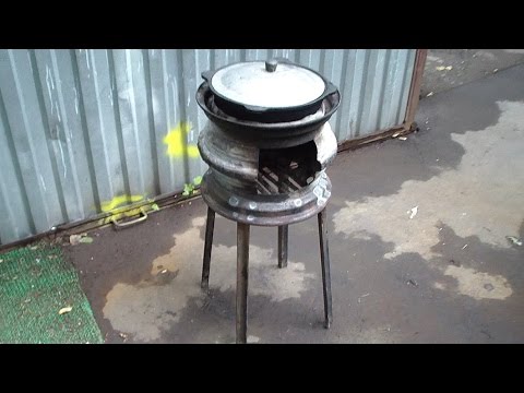 Печь под казан своими руками из колесных дисков Печь под казан своими руками из колесных дисков