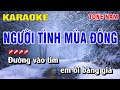 Karaoke Người Tình Mùa Đông Tone Nam Nhạc Sống | Nguyễn Linh