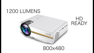 ARTLII LED Portable Mini Video Projector - Play PS4, Watch Movies on BIG 130" screen
