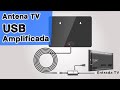 🔳 Antena de televisión USB amplificada para ver la TV sin antena exterior   🔳 Antena TV interior