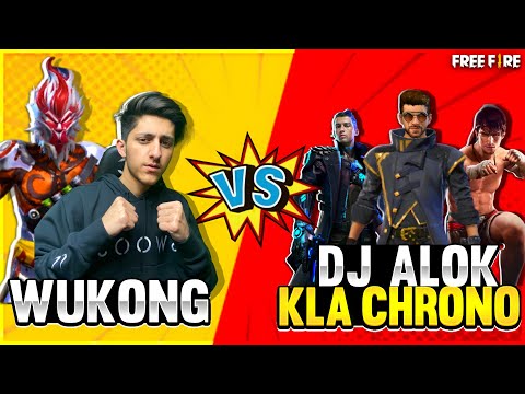 Wukong Vs All Charecter Everyone Call Wukong Noob😡 आजा 1 vs 3 में 🔥 Garena Free Fire