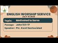 Motivated to Serve (English) 7 - 16 - 23