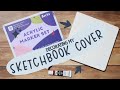 Painting my sketchbook cover with Acryl Gouache & Arrtx acrylic markers