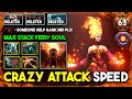 CRAZY ATTACK SPEED MID Lina With Max Stack Fiery Soul 100% Dominate Shadow Fiend 7.35d DotA 2