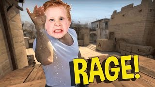 CS:GO SILVER FUNNY MOMENTS - SALTIEST CSGO KID EVER, DUMB NINJA DEFUSE (FUNNY MOMENTS)