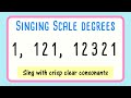 1 121 12321 Vocal Warm Up Slow | Beginners