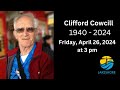 April 26, 2024 - Clifford Cowcill Celebration of life at Lakeshore Evangelical Missionary Church