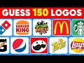 Guess the Logo in 3 Seconds | 150 Famous Logos 🍔🥤🍏 Logo Quiz | Monkey Quiz
