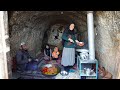 Cold Winter day in a Cave and Cooking Village Style Food| Village life of Afghanistan