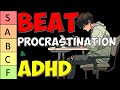 20 Ways To Beat Procrastination & ADHD (Science-Based Tier List for MEN)
