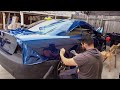 Honda Civic Full color Change and body kit (Avery Gloss Dark Blue Metallic)