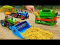 Top diy tractor making mini Rice Harvester Machine | diy Planting & Harvesting Rice Fields | HP Mini