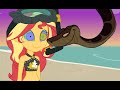 Kaa And Sunset Shimmer Second Encounter (Re-Uploaded)