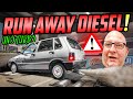 SCHOCKMOMENT auf dem PRÜFSTAND! - Fiat Uno TURBO Diesel - SCHNELL reagiert!