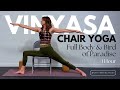 Full Body Vinyasa Chair Yoga Class: Bird of Paradise for All Levels