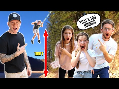 WE BUILT THE MOST EPIC ROPE SWING EVER 😱 Lilly FELL OFF 😭