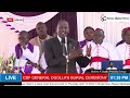 Listen to President Ruto's speech as CDF General Francis Ogolla is laid to rest!!