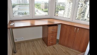 Арсеналстрой - рабочий кабинет мебель на лоджии п-44т (утюг).