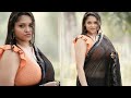 Sidhidata Women's Feat. Bindu | Black Georgette Saree | Amazon India | 2024
