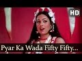 Pyar Ka Wada Fifty Fifty - Rajesh Khanna - Tina Munim - Fifty Fifty - Bollywood Songs