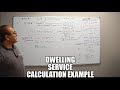NEC Dwelling Service Calculation Example