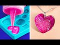 HOW TO LOOK COOL WITH HANDMADE JEWELRY | Colorful Resin And Glue Gun DIY Crafts