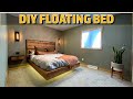 How to Build a FLOATING BED | Bedroom Reno Part 5