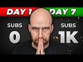 0 ➜ 1,000 Subscribers in 7 Days with 1 Video: Here’s How