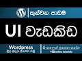 WordPress for Beginner (Sinhala) Part 03 - Introduction to UI