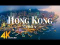 Hong Kong 4K drone view • Amazing Aerial View Of Hong Kong | Relaxation film with calming music