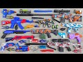 Collecting Senapan NERF war GUNS, Senapan Pistol, Gear Light AK47 Gun, Sniper Rifle, Spiderman Gun