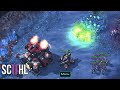 Maru's Defense vs. MASS BANELINGS - Starcraft 2: Maru vs. Solar