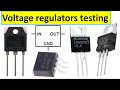 Learn how to test voltage regulators with multimeter, 78XX series voltage regulators