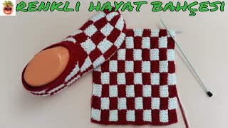 İki Şiş İle Ajurlu Patik Yapımı İki Şiş İle Ajurlu Patik Yapımı