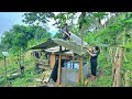 Diary of living together : Together Build a wooden frame and roof the clean water tank