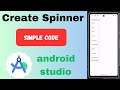 How To Create Spinner in android Studio || Spinner Create in Android Studio ||  drop down menu #app