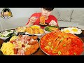ASMR MUKBANG | Crunchy Cheese Pork Cutlet, black bean noodles, kimchi recipe ! eating