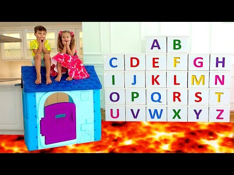 Roma and Diana learn the alphabet ABC song