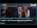 165. Sitzung des Deutschen Bundestags | Befragung der Bundesregierung mit Lauterbach und Buschmann