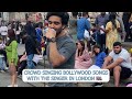 CROWD SINGING BOLLYWOOD SONGS IN LONDON! | Anurag Kumar | Busking Live in UK