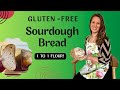 How to bake DELICIOUS GLUTEN FREE Sourdough Bread | 1-to-1 Flour Recipe