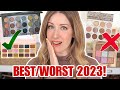 The BEST AND WORST MAKEUP of 2023...EYESHADOW PALETTES